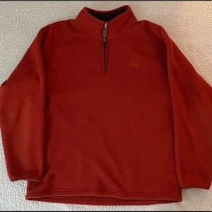 North Face Quarter Zip Waffle Pullover Fleece